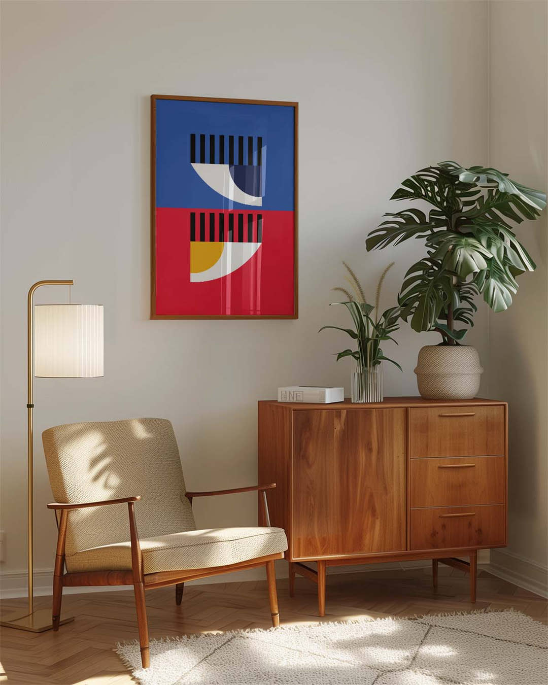 Bauhaus Color Horizon Poster