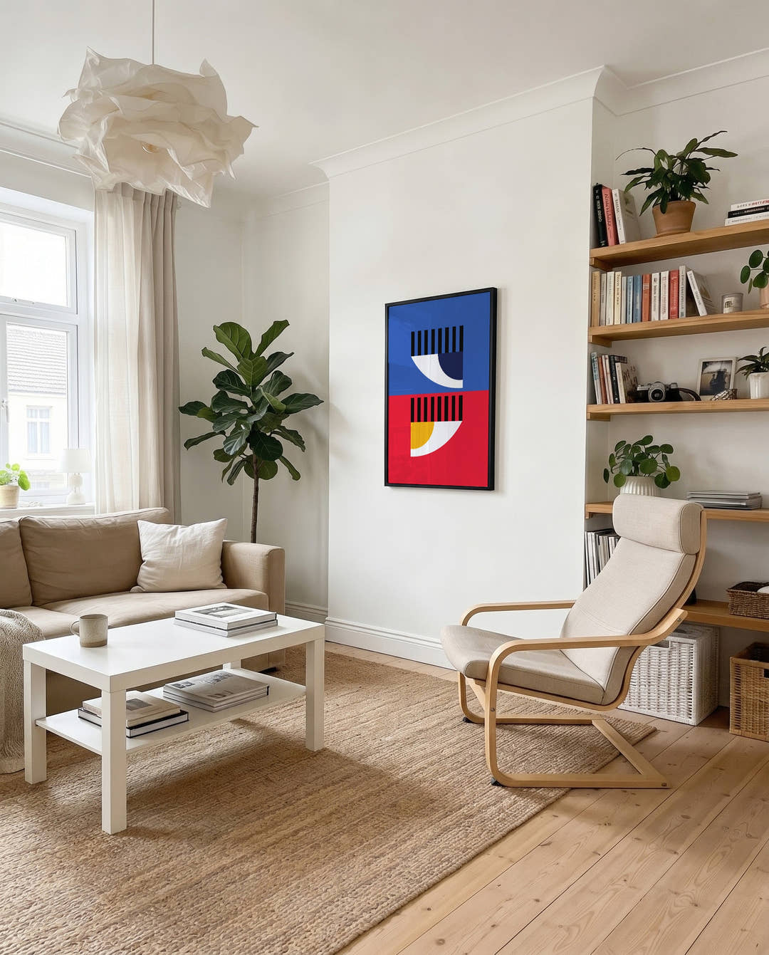 Bauhaus Color Horizon Poster