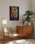 Bauhaus Color Letters Poster
