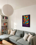 Bauhaus Color Letters Poster