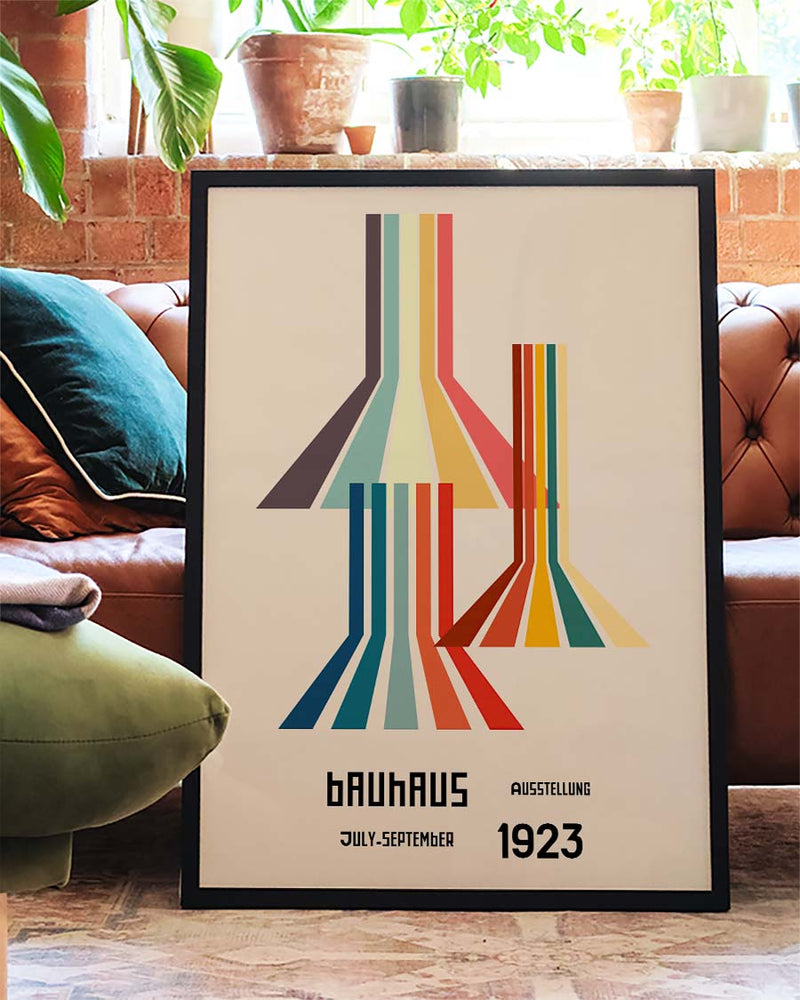 Bauhaus Poster Linien – Bauhaus Color Line Flow