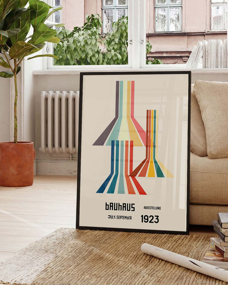 Bauhaus Poster Linien – Bauhaus Color Line Flow