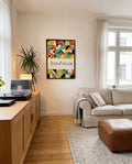 Bauhaus Color Mosaic Poster