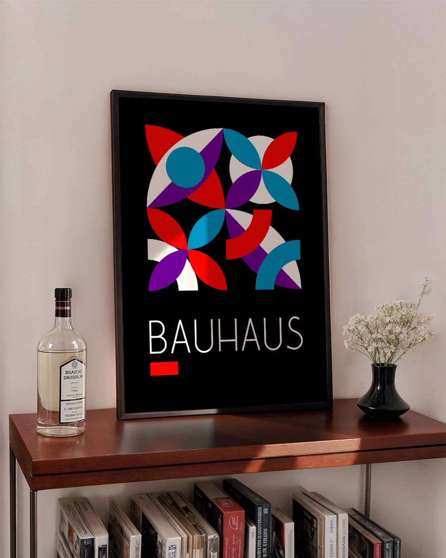 Bauhaus Color Orbit Poster