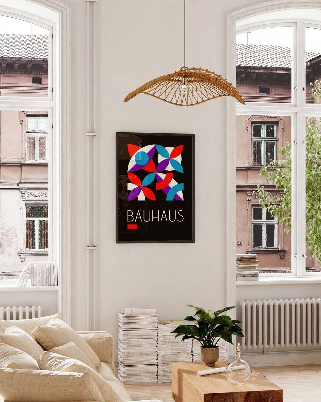 Bauhaus Color Orbit Poster