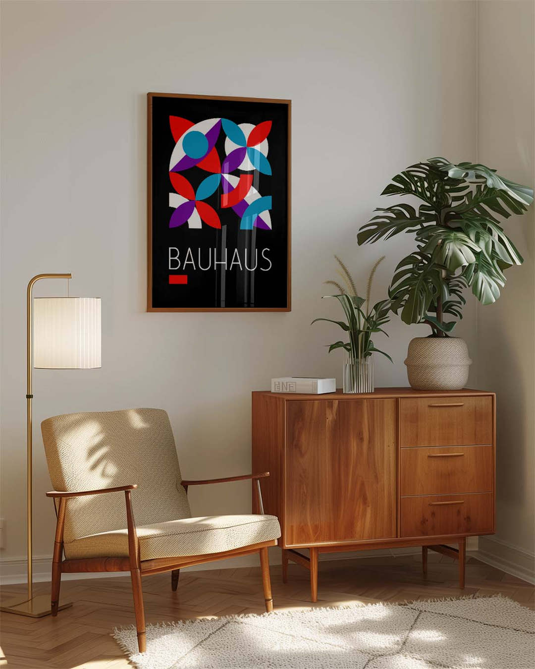 Bauhaus Color Orbit Poster