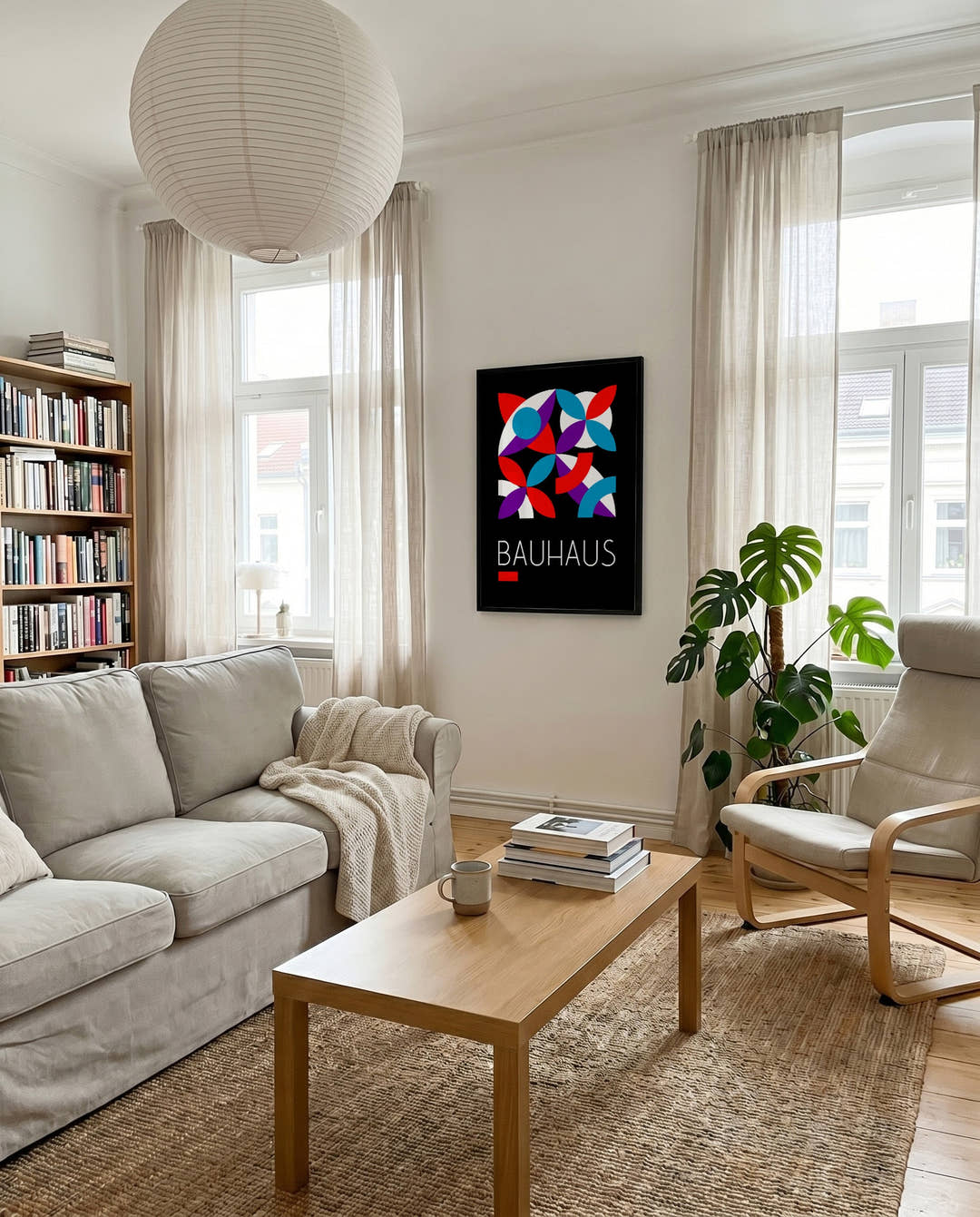 Bauhaus Color Orbit Poster