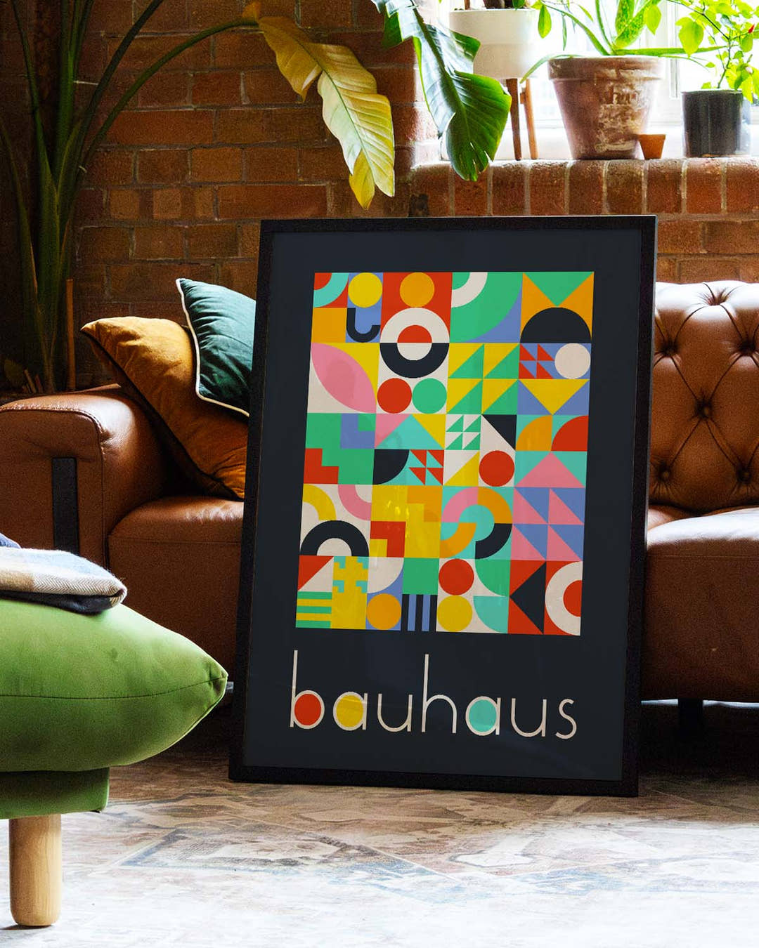Bauhaus Color Patchwork Poster