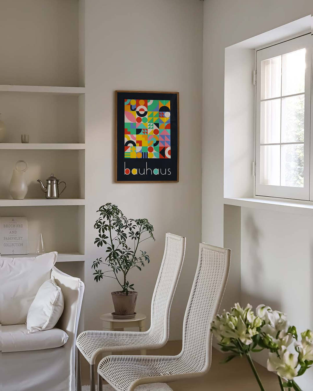 Bauhaus Color Patchwork Poster
