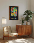 Bauhaus Color Patchwork Poster