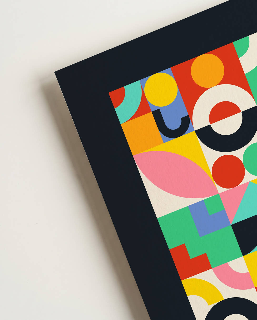 Bauhaus Color Patchwork Poster