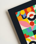 Bauhaus Color Patchwork Poster