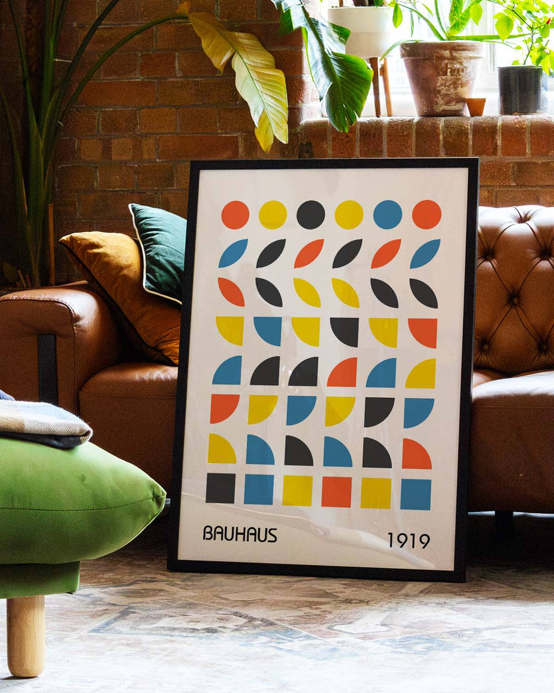 Bauhaus Color Pattern Poster