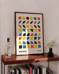 Bauhaus Color Pattern Poster