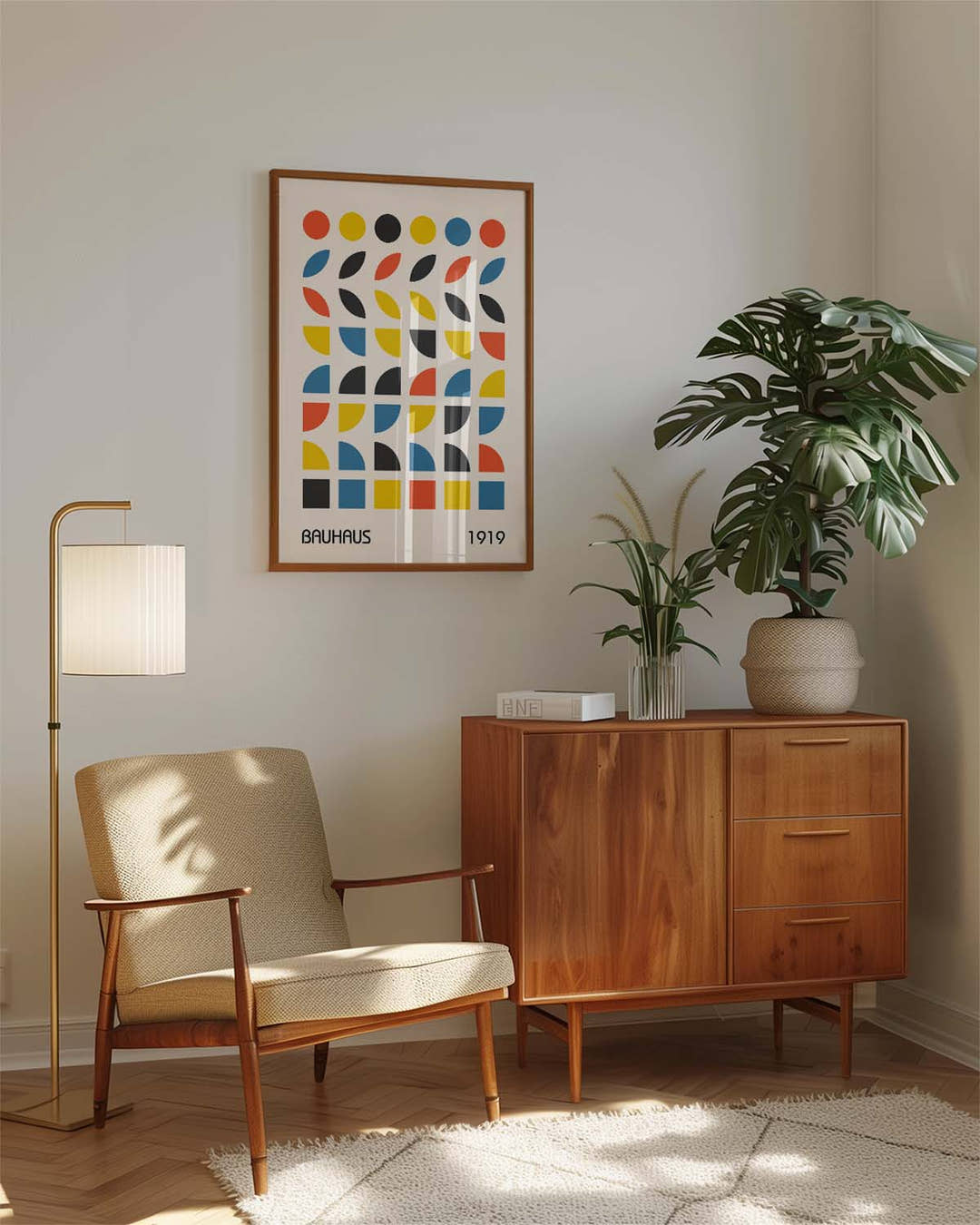 Bauhaus Color Pattern Poster