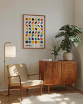 Bauhaus Color Pattern Poster