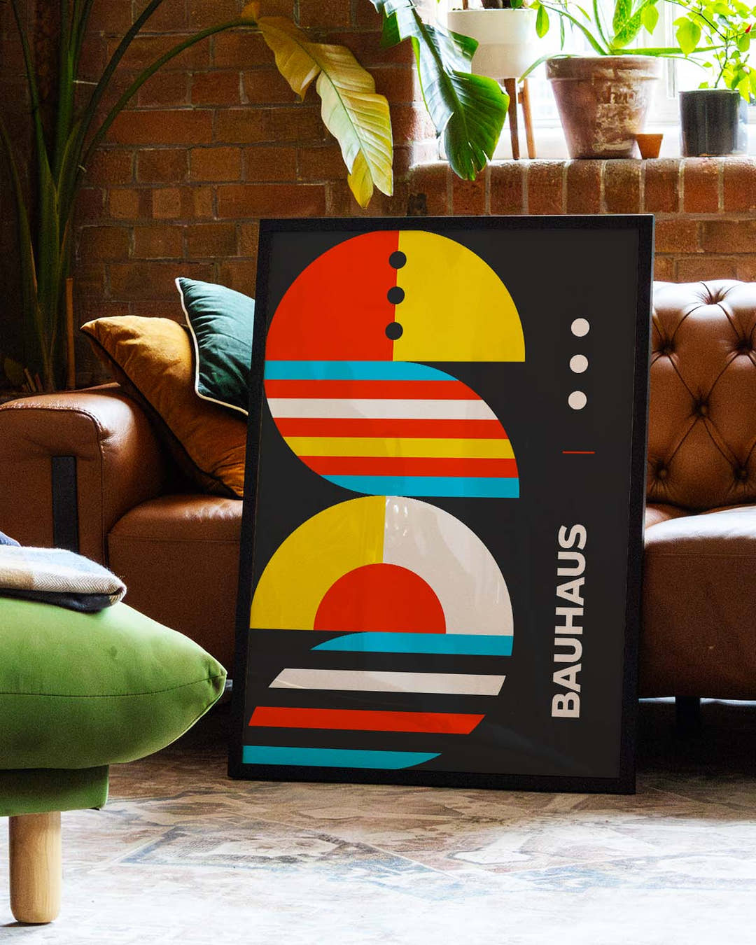 Bauhaus Color Stack Poster