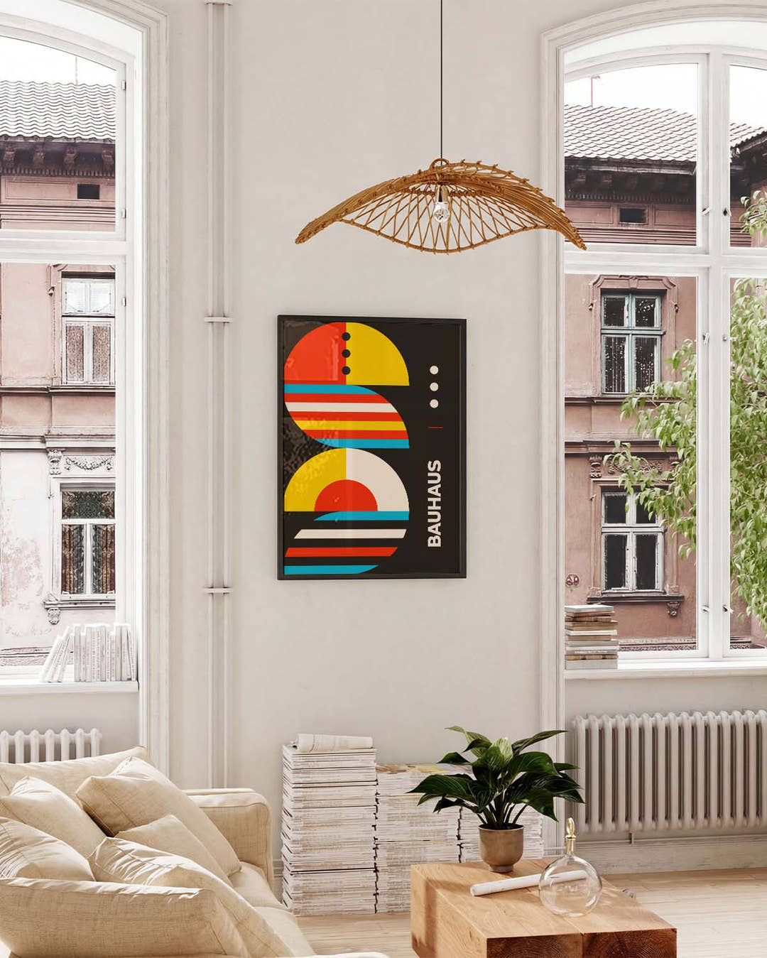 Bauhaus Color Stack Poster