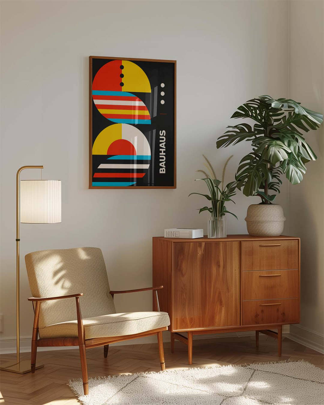 Bauhaus Color Stack Poster