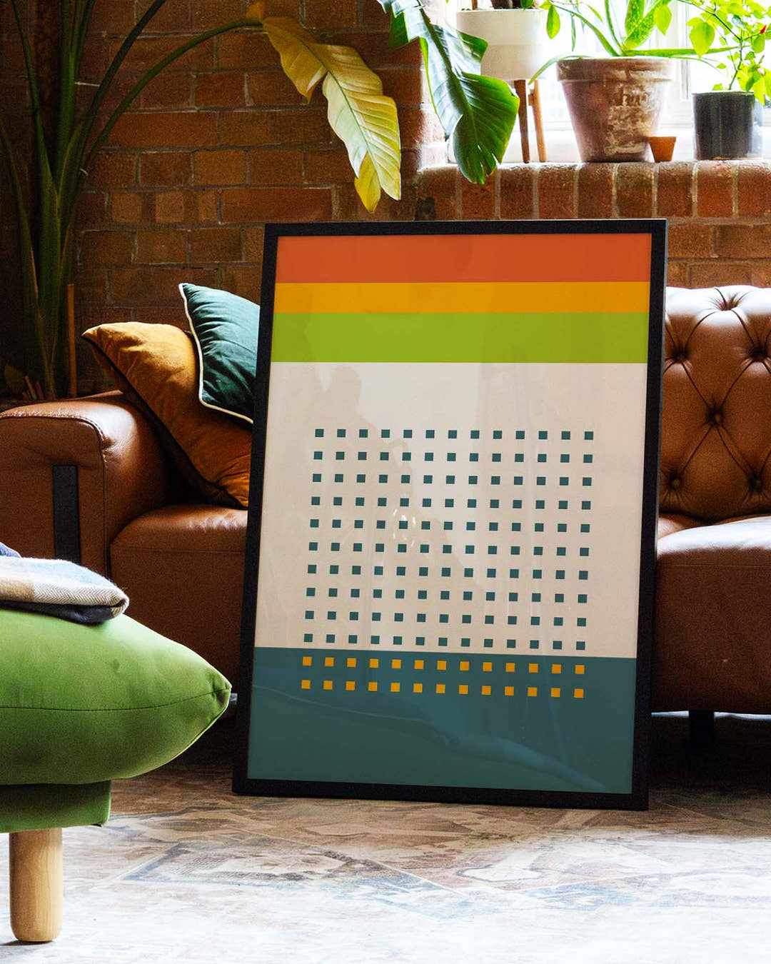 Bauhaus Color Stripes Poster