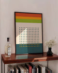 Bauhaus Color Stripes Poster