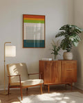 Bauhaus Color Stripes Poster