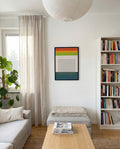 Bauhaus Color Stripes Poster