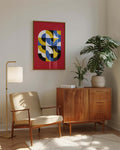 Bauhaus Color Swirls Poster