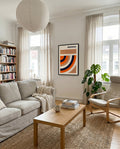 Bauhaus Concentric Arcs Poster