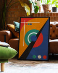 Bauhaus Diagonal Composition Poster