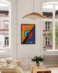 Bauhaus Diagonal Composition Poster