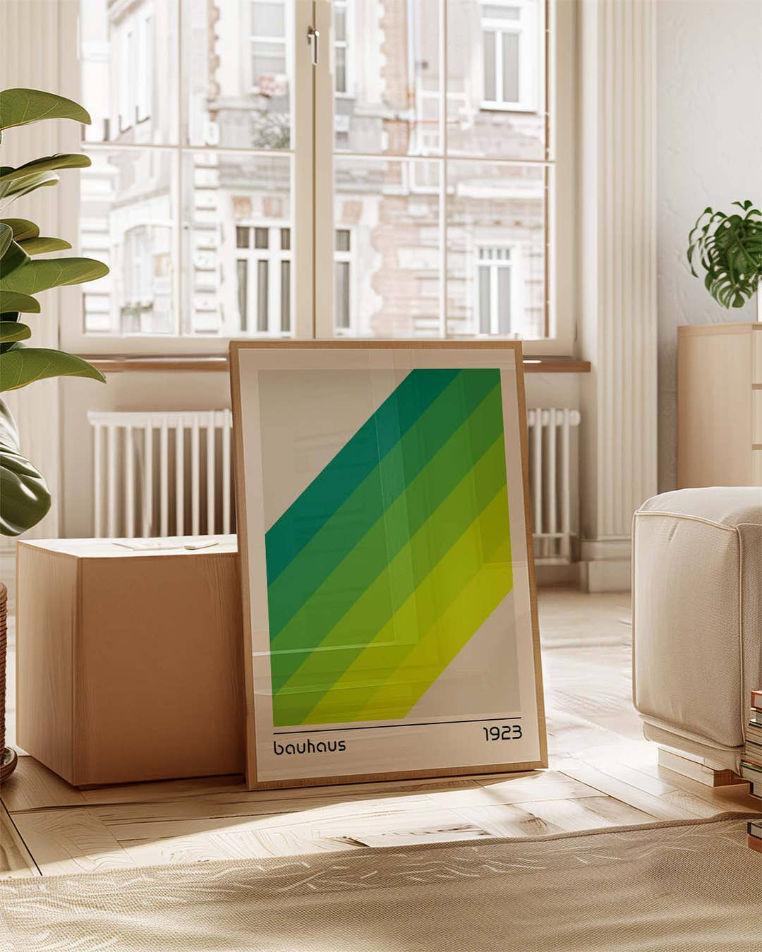 Bauhaus Poster Verlauf – Bauhaus Diagonal Gradient