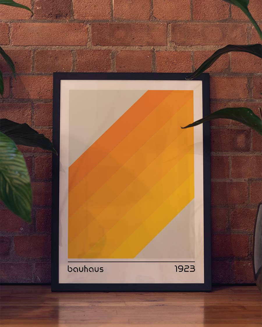Bauhaus Poster Verlauf – Bauhaus Diagonal Gradient