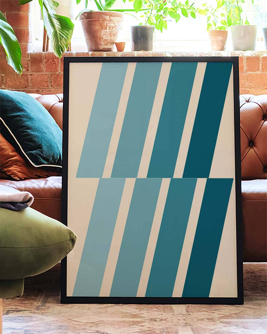 Bauhaus Poster Streifen – Bauhaus Diagonal Stripes