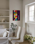 Bauhaus Diagonal Stripes Poster