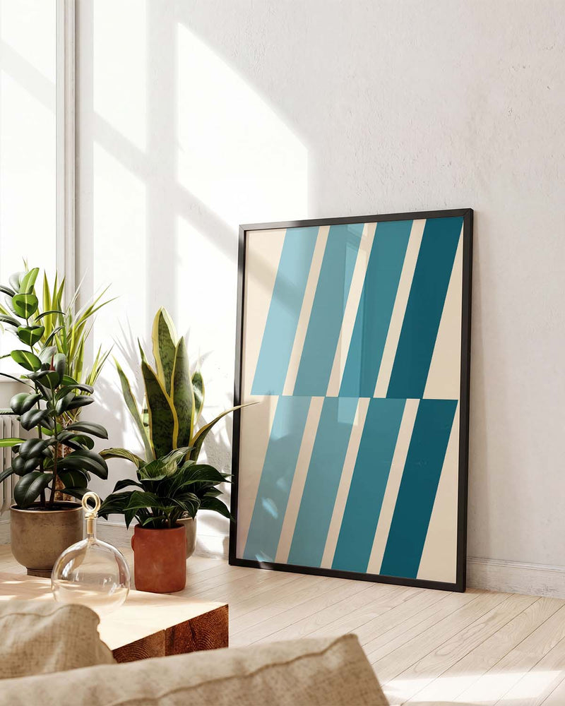 Bauhaus Poster Streifen – Bauhaus Diagonal Stripes