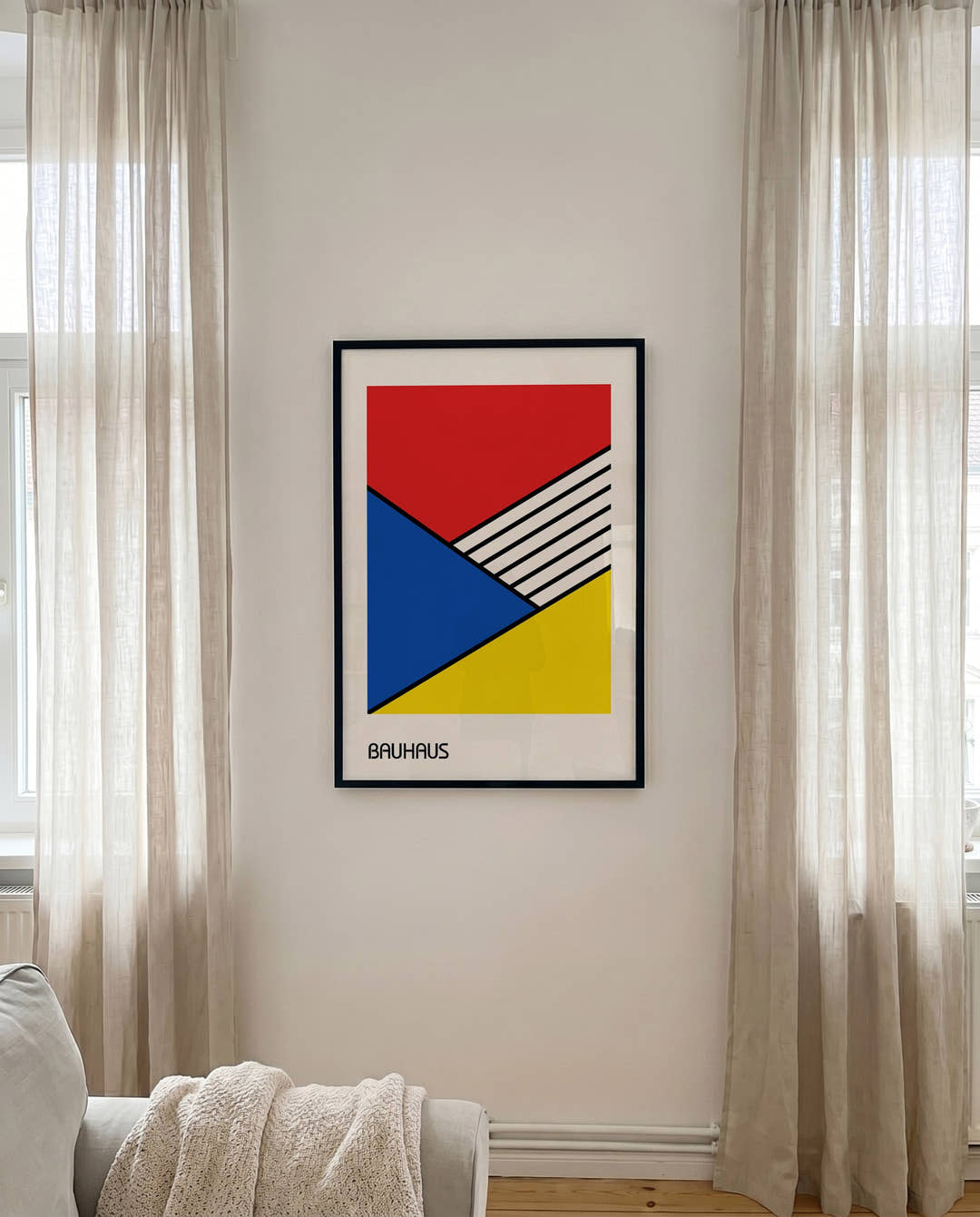 Bauhaus Poster geometrisch – Bauhaus Diagonal Stripes