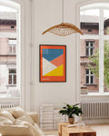 Bauhaus Poster geometrisch – Bauhaus Diagonal Stripes