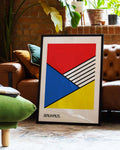 Bauhaus Poster geometrisch – Bauhaus Diagonal Stripes
