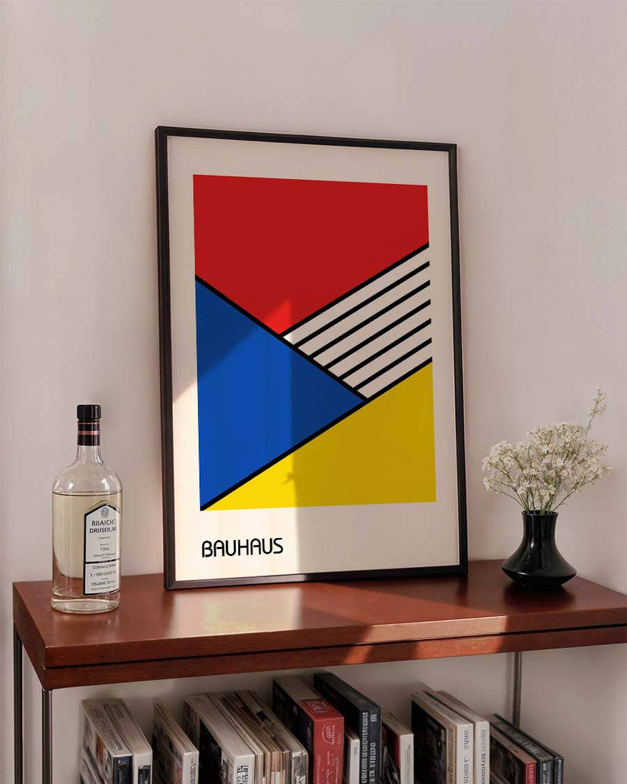 Bauhaus Poster geometrisch – Bauhaus Diagonal Stripes
