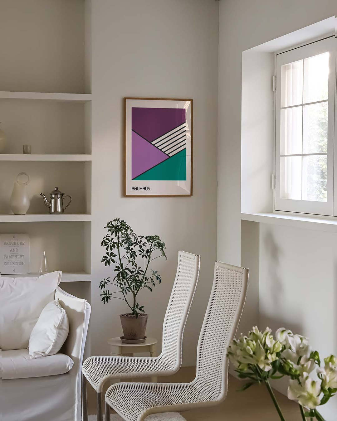 Bauhaus Poster geometrisch – Bauhaus Diagonal Stripes