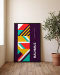Bauhaus Diagonal Stripes Poster