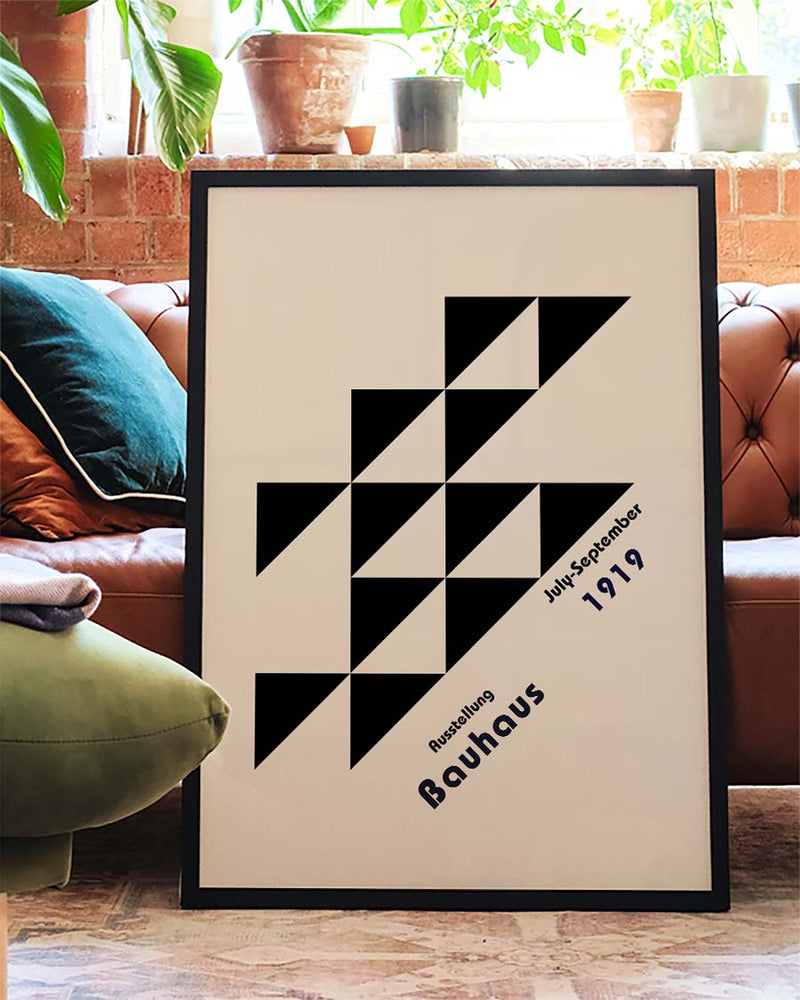 Bauhaus Poster Dreiecke – Bauhaus Diagonal Triangle