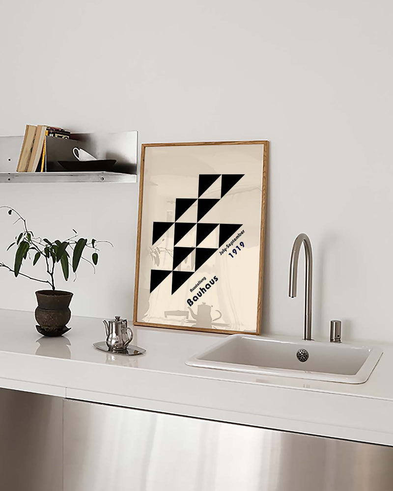 Bauhaus Poster Dreiecke – Bauhaus Diagonal Triangle