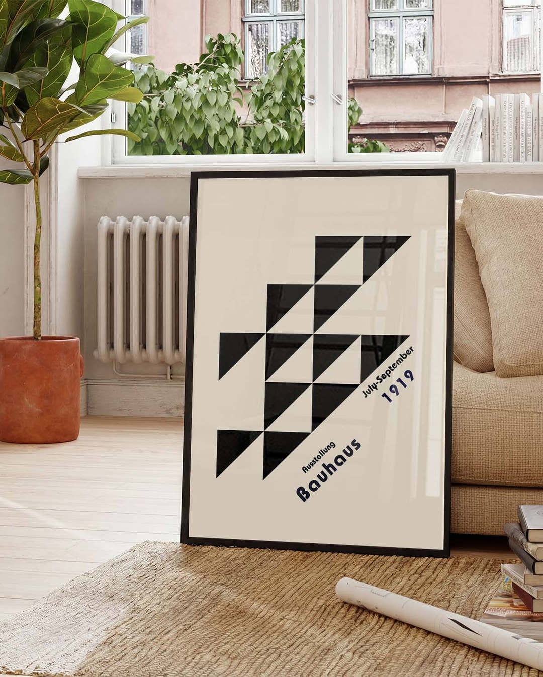 Bauhaus Poster Dreiecke – Bauhaus Diagonal Triangle