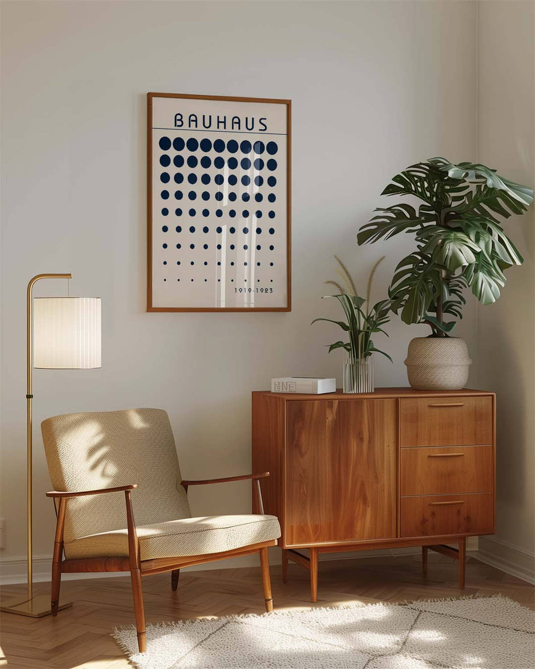 Bauhaus Dot Gradient Poster