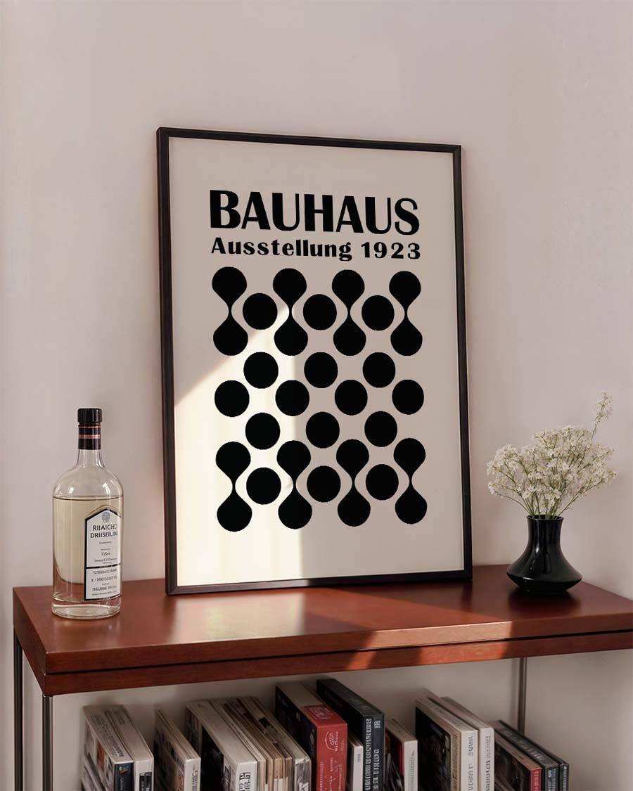 Bauhaus Dot Grid Poster