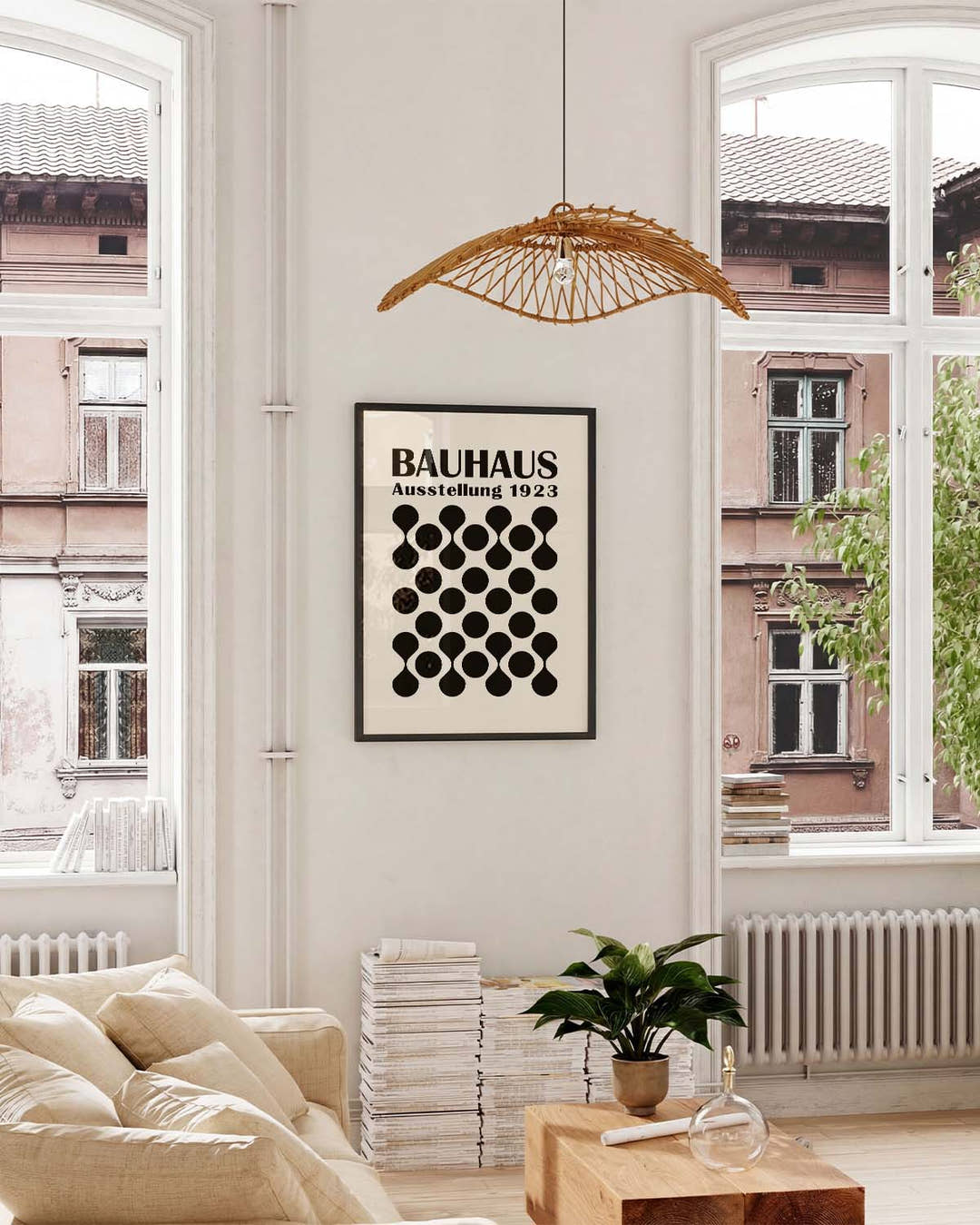 Bauhaus Dot Grid Poster