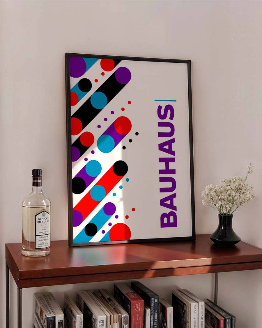 Bauhaus Dots Poster