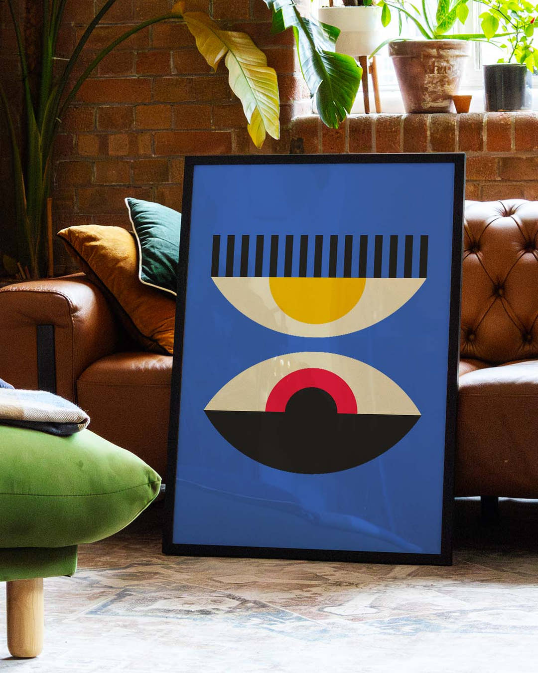 Bauhaus Double Eye Poster